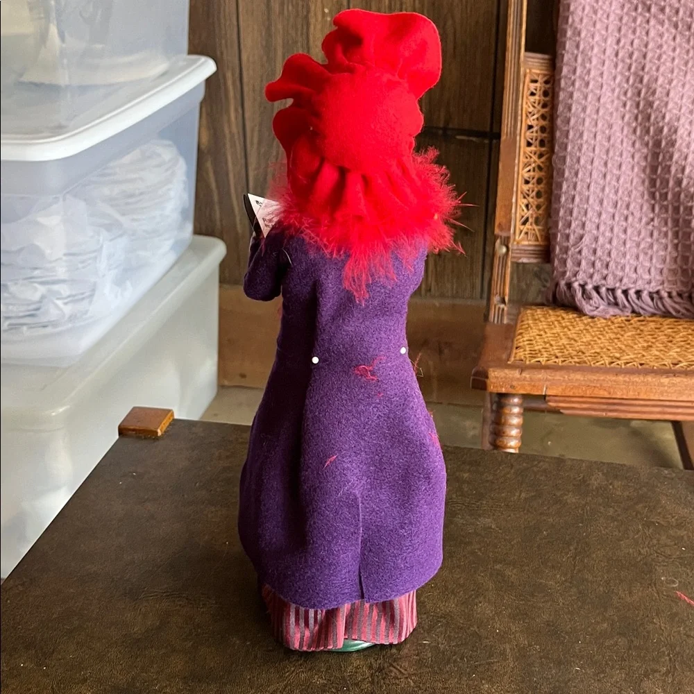 Byers' Choice Red and Purple Caroler